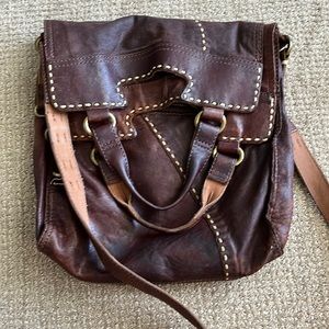 Lucky Brand 🍀 Brown leather crossbody/shoulder bag VINTAGE